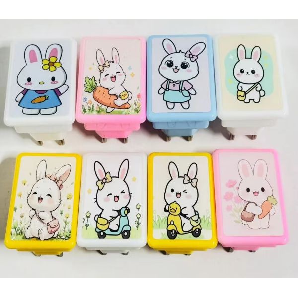 Cute Night Light LED Light Source Type Soft Glow Decorative Lamp Suitable for Kids Bedroom Nursery and Home