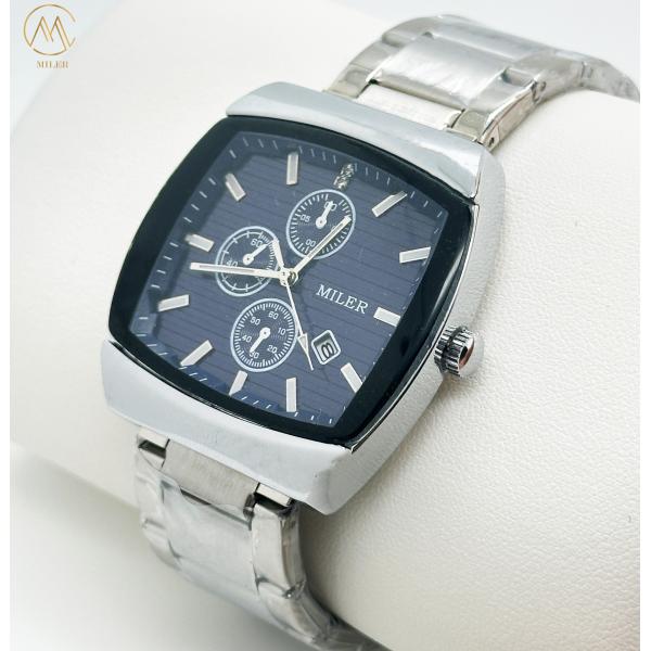 Luxury Business Waterproof Male Lady Luminous Date Stainless Steel Square Quartz Watch