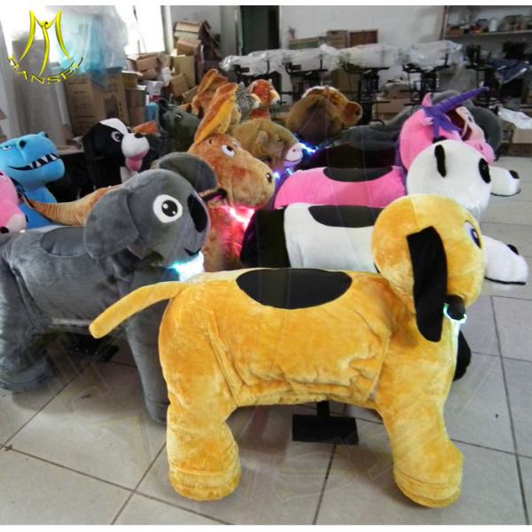 Hansel family entertainment center coin operated dragon ride electrical animaltoy riding stuffed animal scooter ride