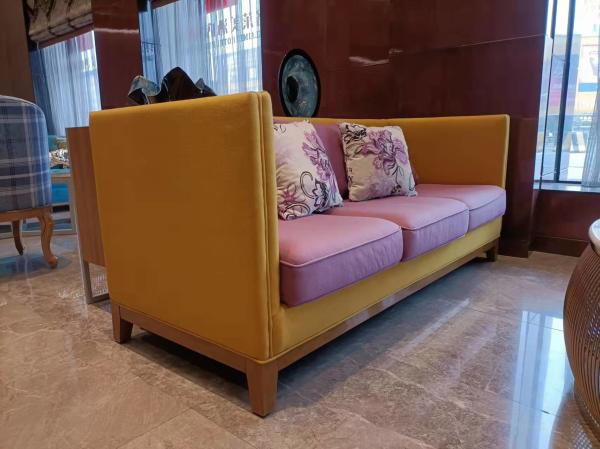 Customized Cozy Loveseat And 3 Seat Couch Rectangular 1.8m Length