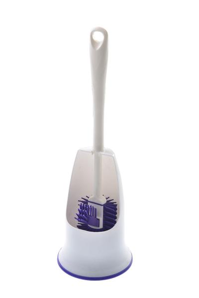 Soft Bristle Toilet Bowl Brush With Holder 13x42cm Rubber Brush Remover