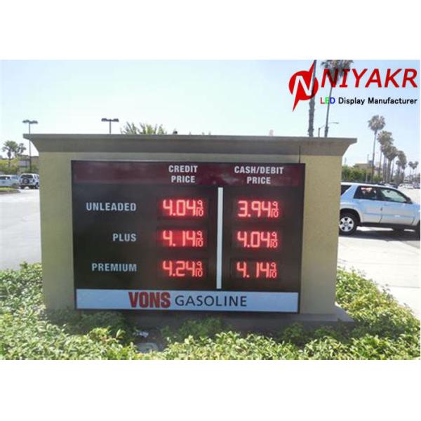 Дисплей цифров на открытом воздухе водоустойчивой приведенный бензоколонкой для рынка США Мексики