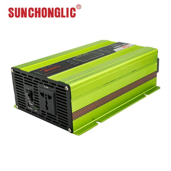 Compact 1000w Pure Sine Wave Invert Power 12v 220v Dc To Ac Power Inverter Lightweight