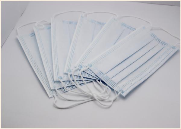 Elastic Earloop Disposable Medical Face Mask 3 Layers OEM ODM Available