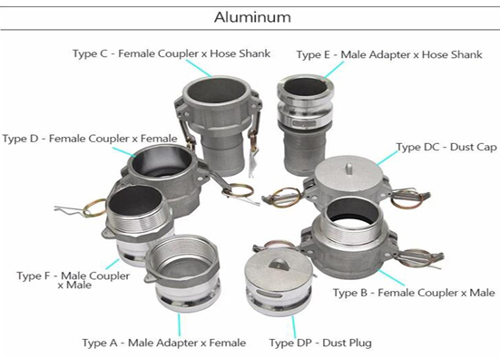 Male And Female Ends C / E Type 316 Stainless Steel Quick Release Couplings