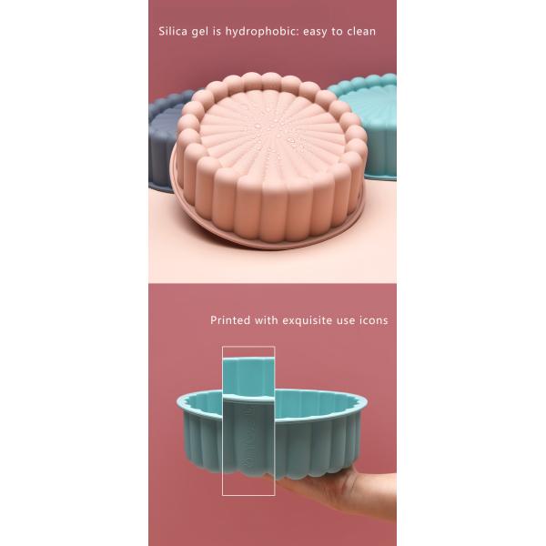 Multicolor Sunflower Silicone Cake Mould Reusable 19.5x6.1cm