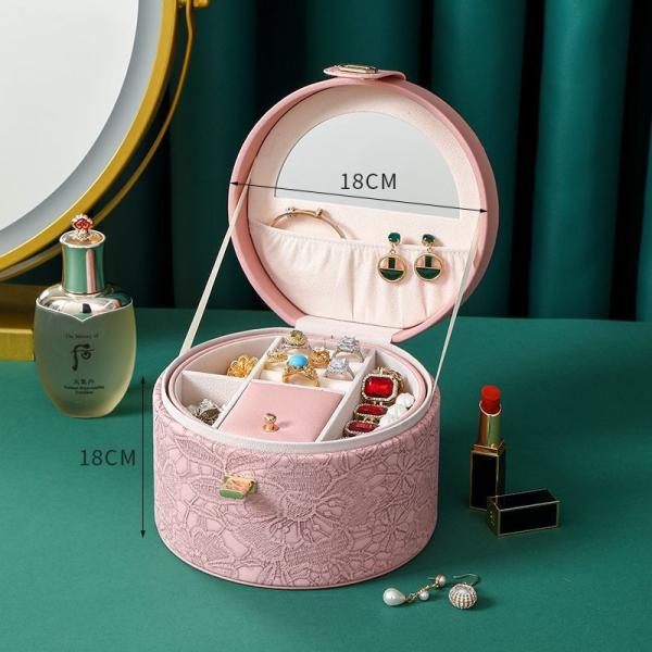 CHINESE STYLE HAND DECORATION BOX HIGH-GRADE JEWELRY BOX LARGE CAPACITY WATERPROOF PORTABLE JEWELRY BOX HOUSEHOLD MULTI-