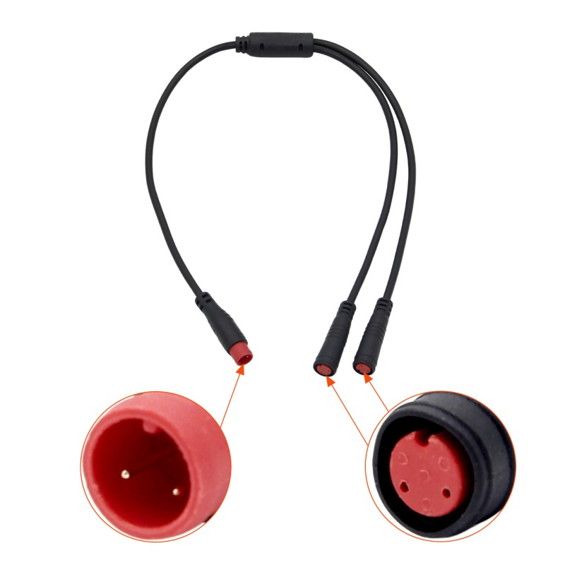 5 Pin Waterproof Connector with IP66 Rating Copper Contact for 12V Electric Bike Applications