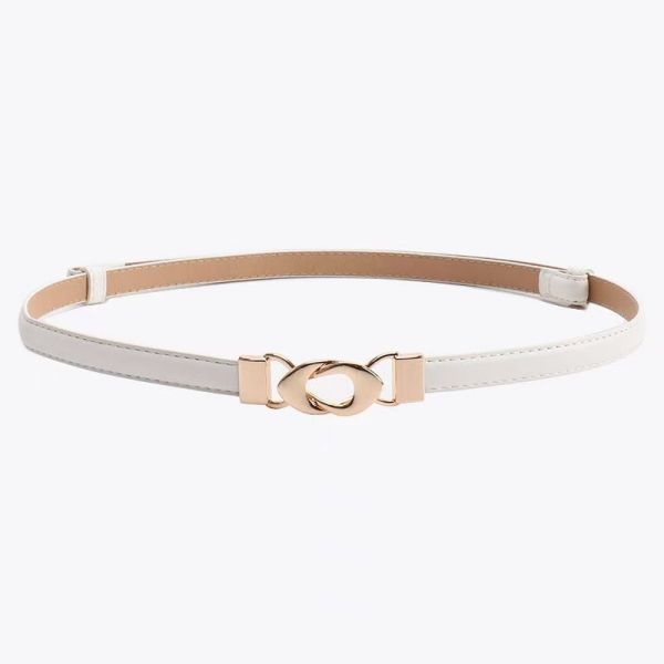New hook-and-loop adjustable belt for women, versatile and minimalist, perfect with dresses and coats, slimming waistline, thin and easy to carry and store.