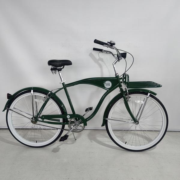 26 Inch Single Speed Adult Beach Cruiser Bike with Metal Tray Convenient Front Tray