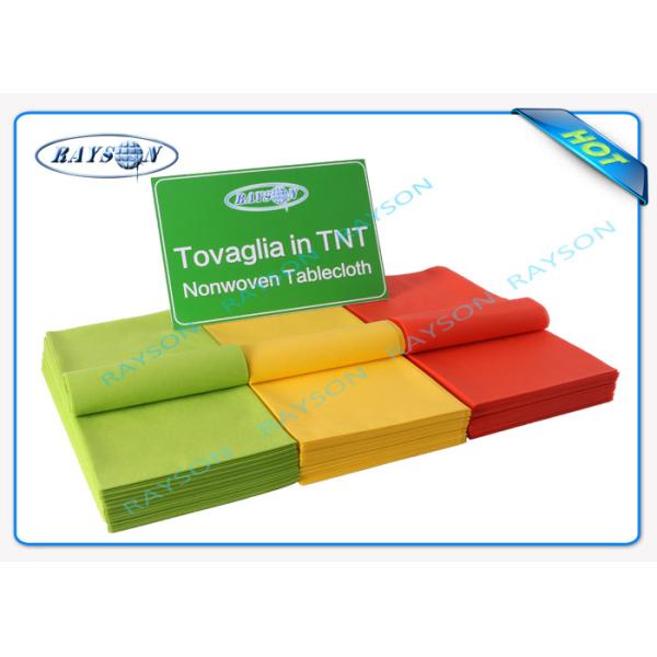 Скатерть голубых/пинка/желтого цвета PP Non сплетенная, упаковка цветка ткани Nonwoven Spunbond