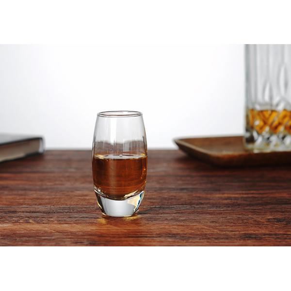 Colored Bottom Oval Shaped 9cl 3oz Shot Glasses