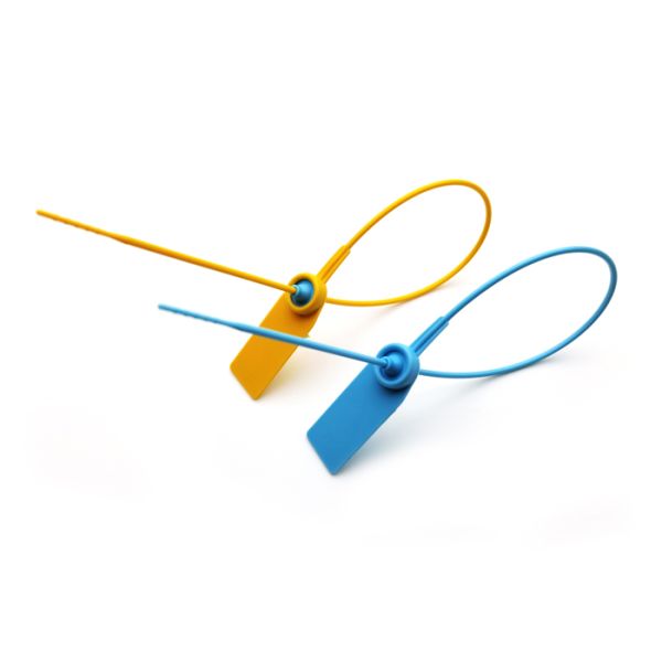 US-PS370 Self Locking Plastic Seals 211N Tensile Strength For Tamper Proof Trailer Tagging