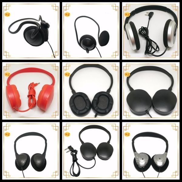 Over-ear Airline Headphone Durable and Comfortable for In-flight Entertainment