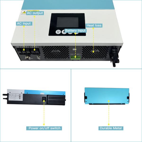 3.6KW 4.2KW 6.2KW 24V 48V Hybrid Grid Solar All In One Inverter Solar Energy Systems Pure Sine Wave Mppt Solar Inverter