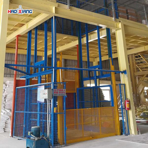 20 Ton Mezzanine Floor Goods Blue Lift Small Elevator For Goods