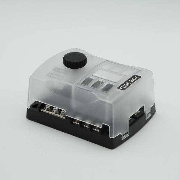 6 Way Fuse Distribution Block Car Boat Fuse Box Holder с предупреждающим индикатором и положительным вводом отрицательной шины