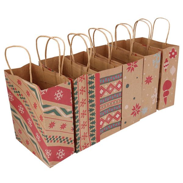 Sacos de compras Eco-amigáveis feitos sob encomenda do papel de embalagem de Brown com Logo Printing Supplier
