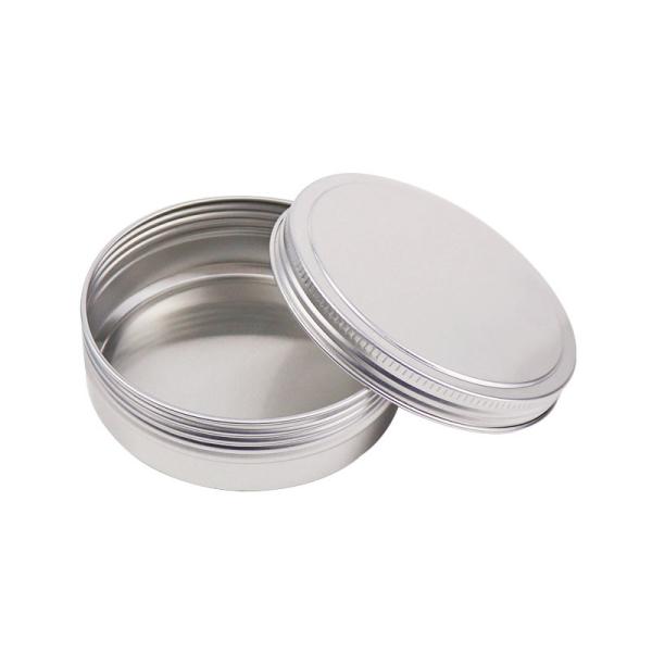 Silvery White Moistureproof 30g Aluminum Cream Jar For Cosmetics