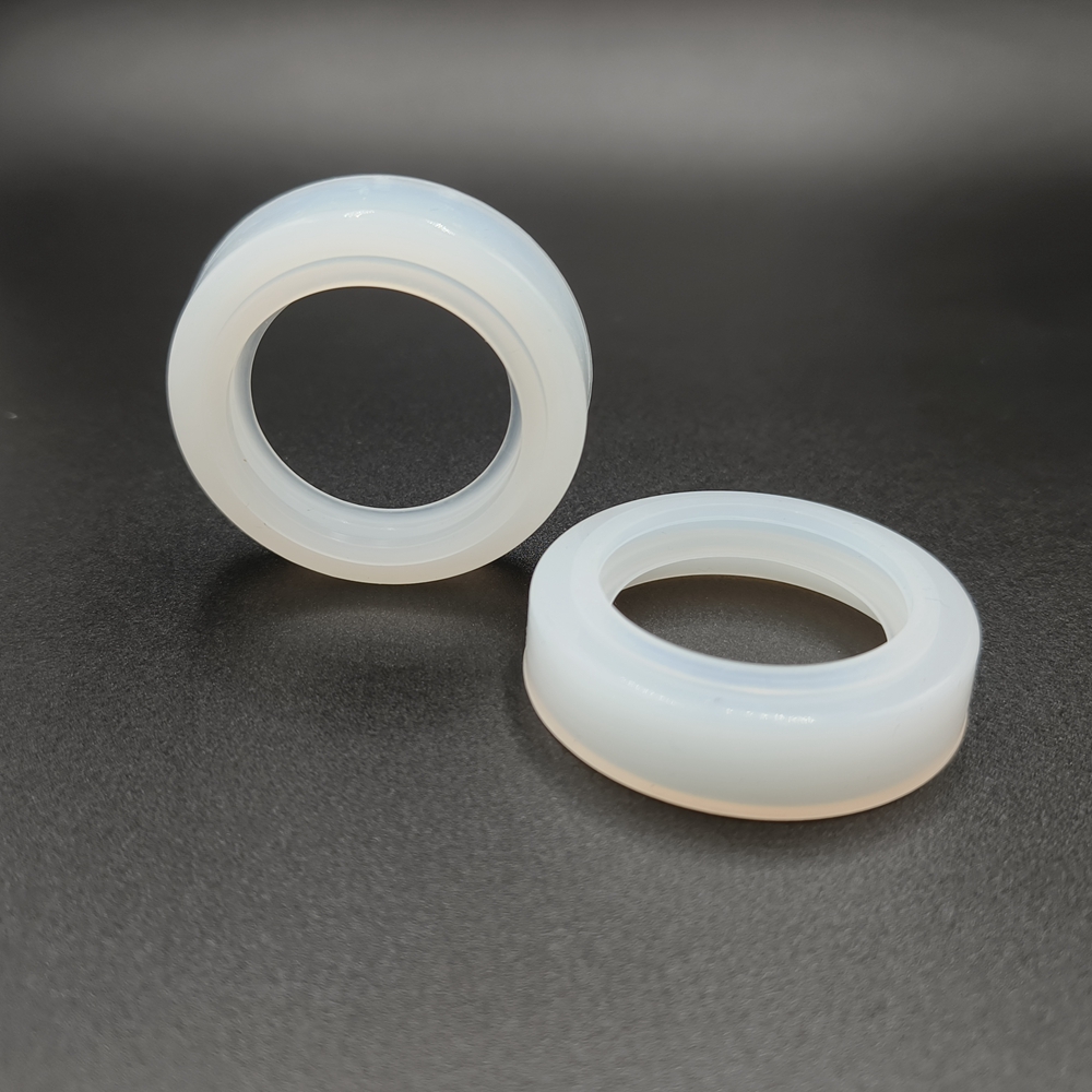Food Grade Custom Silicone Gaskets Tear Resistant 90 ShoreA Custom Made Rubber Seals