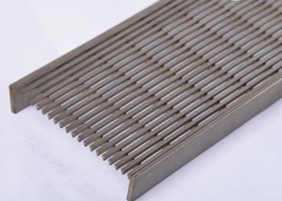 Painel dado forma v profissional da tela de fio da cunha para o dreno de assoalho linear longo
