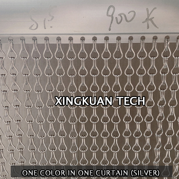 Chains In Strips As A Curtain Assembled On Track Used For Art Decorations