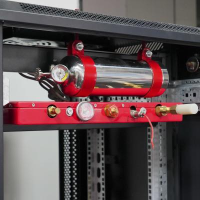 Integrated Gas Fire Suppression Systems With No Power Required For Data Centers