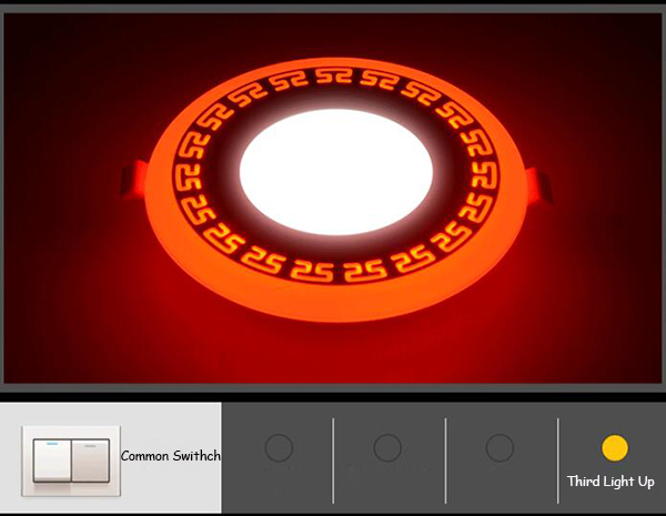 Свет панели 3014 СМД СИД двойного цвета круглый с рабочей температурой -20К ~40К