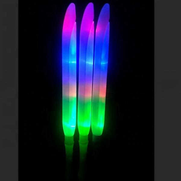 Green Multi Colored Straight LED Glow in Dark Sword Toy for Medium and Fast Mode