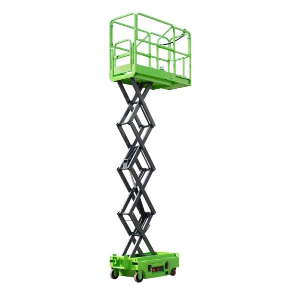 240kg Load Mini Scissor Lift Equipment , DC Power Motorized Scissor Lift