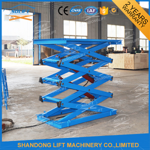 Materials Lifting Warehouse Hydraulic Cargo Scissor Lift 1.6 ton 3.8m