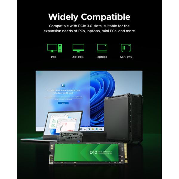 Интерфейс PCIe 3.0 высокоскоростной SSD с NVMe M.2 SSD 128 ГБ