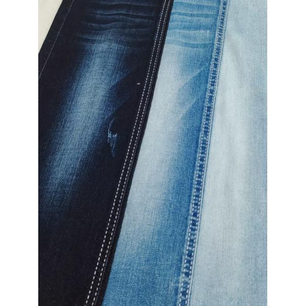 85% de algodón Siro Yarn Cross Slub 10S DARK INDIGO Tejido de denim para pantalones vaqueros o chaqueta