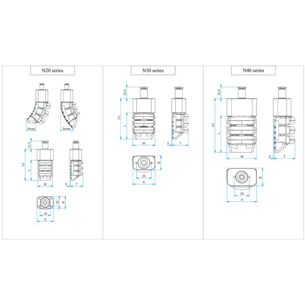 Gripper классического робота мягкий в пищевой промышленности свежих продуктов--Серия SFG-N