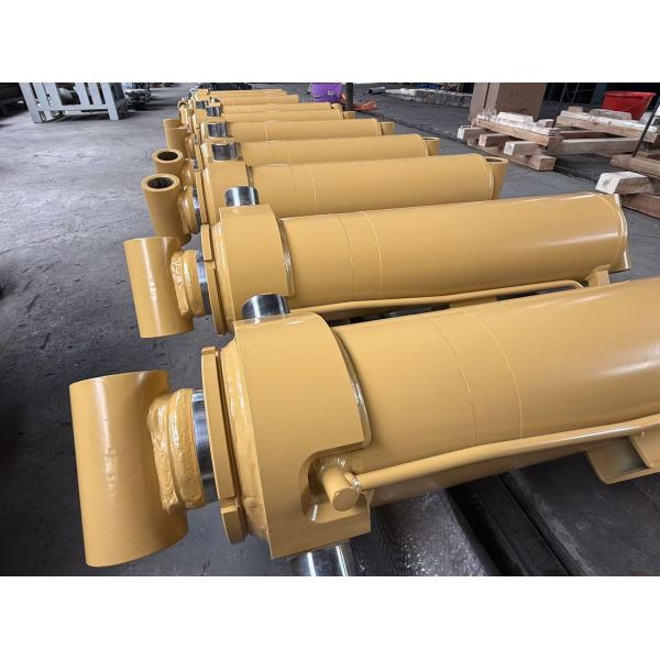 Hard Chrome Plated Luffing Hydraulic Double Acting Ram Cylinder For Construction Machinery