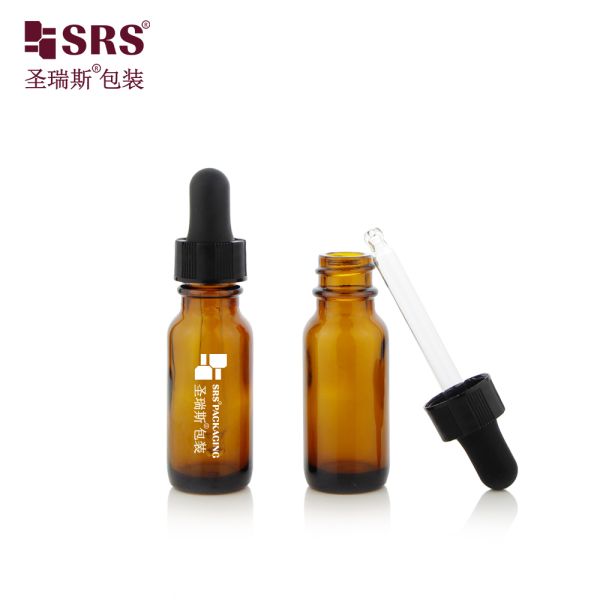 Hot Selling 15ml 30ml 60ml Green Amber Transparent Glass Dropper Bottle