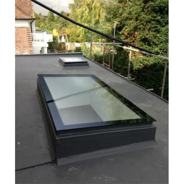 5 27A 55 9A 5 12A 5 Glass Aluminum Fixed Skylight For Level 9 Wind Pressure Resistance