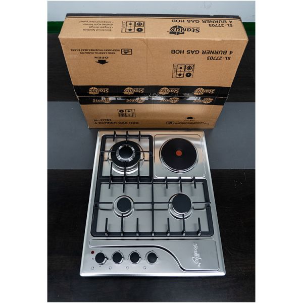 Durable 4 Burner Gas Cooktop Supplier with Stainless Steel Finish and Safety Features Providing Operation in Busy Commercial Kitchens