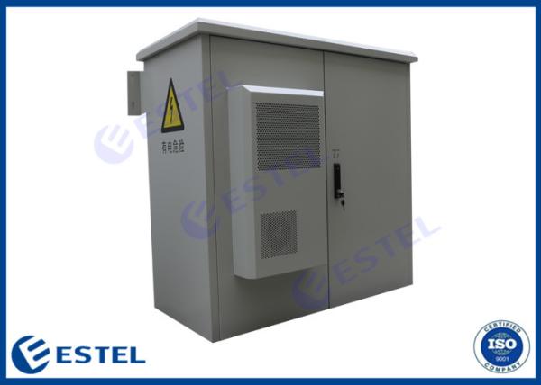 Two Compartment 24U 3C Outdoor Wall Enclosure 