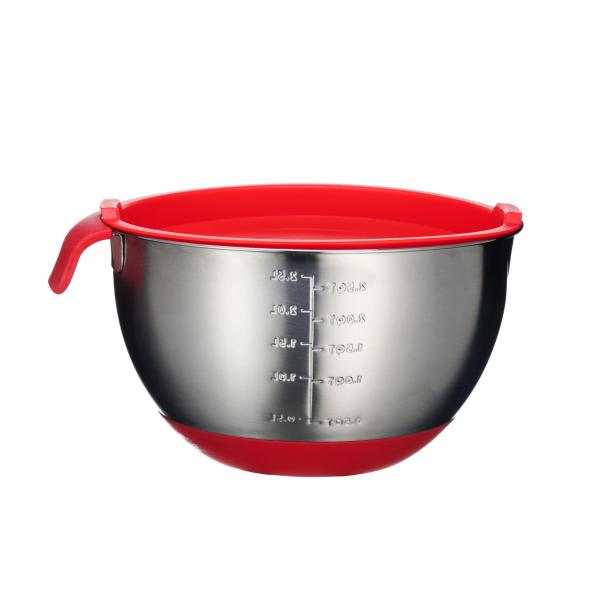 Saladier en acier inoxydable 304 avec couvercle en ABS 1200ml-4500ml