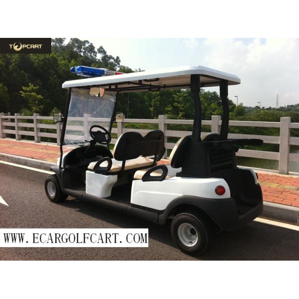 High Safe Four Person Golf Cart , Small Battery Operated Golf Buggies 48V