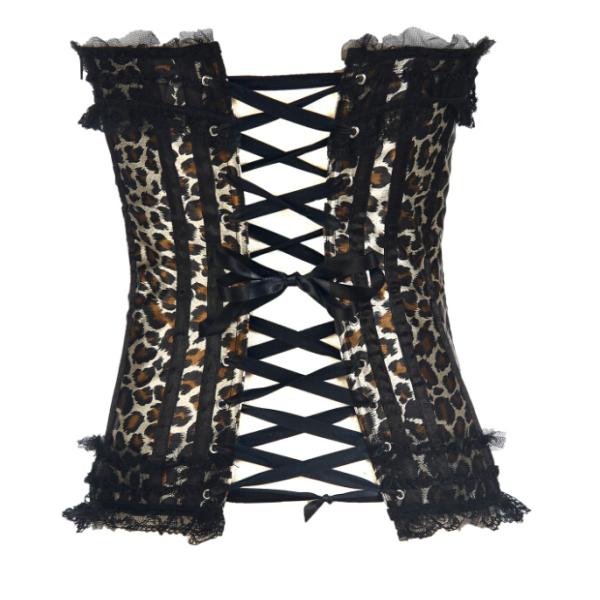 Sexy Striped lepard spot Corset