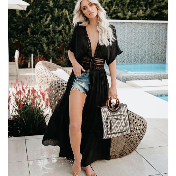 Loose 128cm Women's Beachwear Dresses , Women's Plus Size Beach Dresses