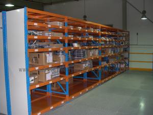 Shelving 7 de aço inoxidável nivelado com cor azul/alaranjada/cinzenta do painel