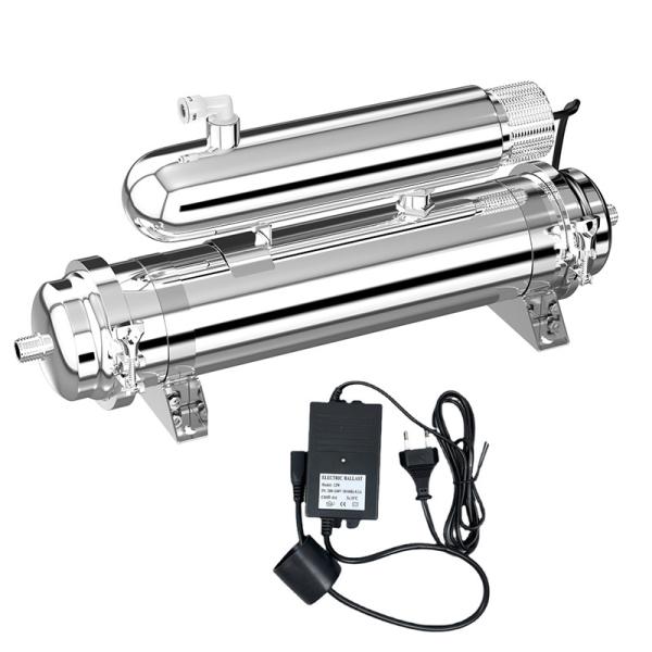Purificador de agua UV de acero inoxidable 1000L/H para el hogar con lámpara ultravioleta UV