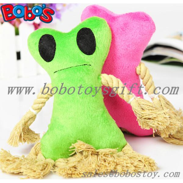 Plush Stuffed Pet Toy With Cotton Rope and Squeaker in 2 Colors