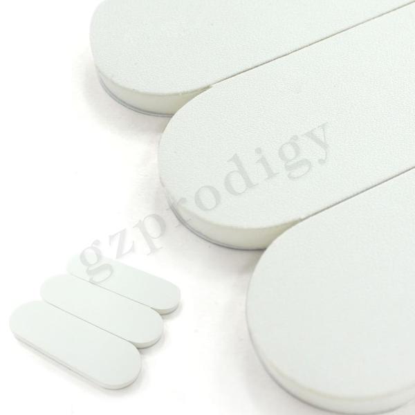 Prodigy EVA+PU Strip Shape White Quiet And Shock Absorbent Wall Bumper Door Stop