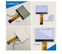2.44 polegadas Modulo de Display LCD personalizado FSTN 128x64 Pontos Direção de IC ST7567 1/64Duty,1/9Bias