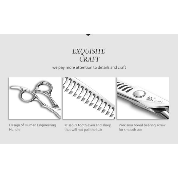 6.0 Inch Silver Professional Hair Thinning Shears High Smoothness Precise Cutting