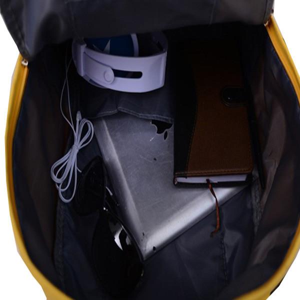 Fashionable Large Durable Backpack For High School Students , Red / Black / Yellow